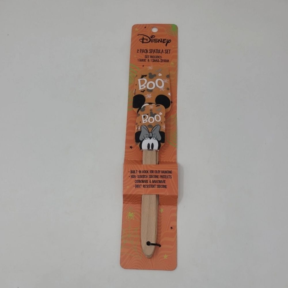 Disney Halloween Mickey & Minnie 2pc Spatula Set Large And Small New